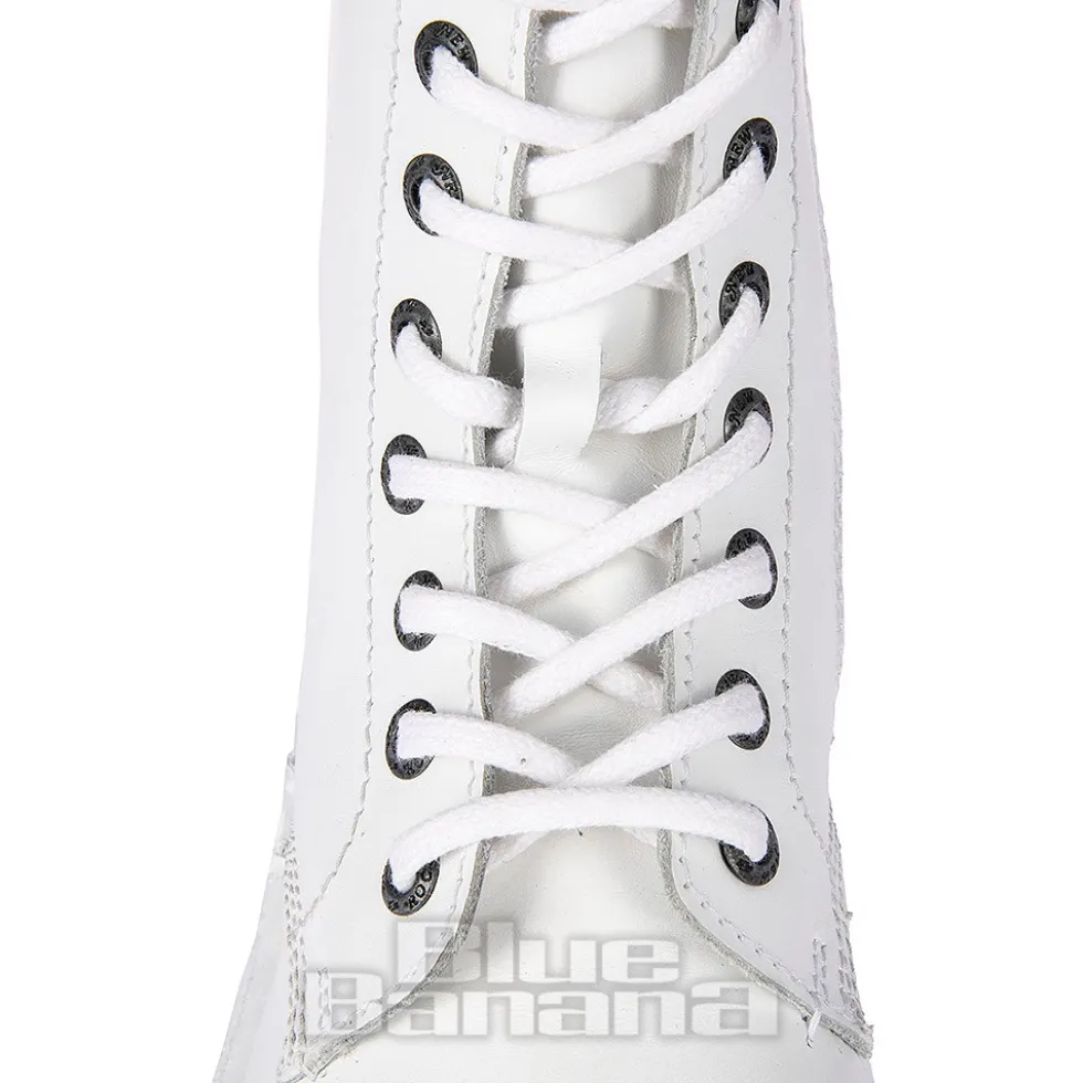 New Rock Metallic M.MILI083C-C7 Boots (White)