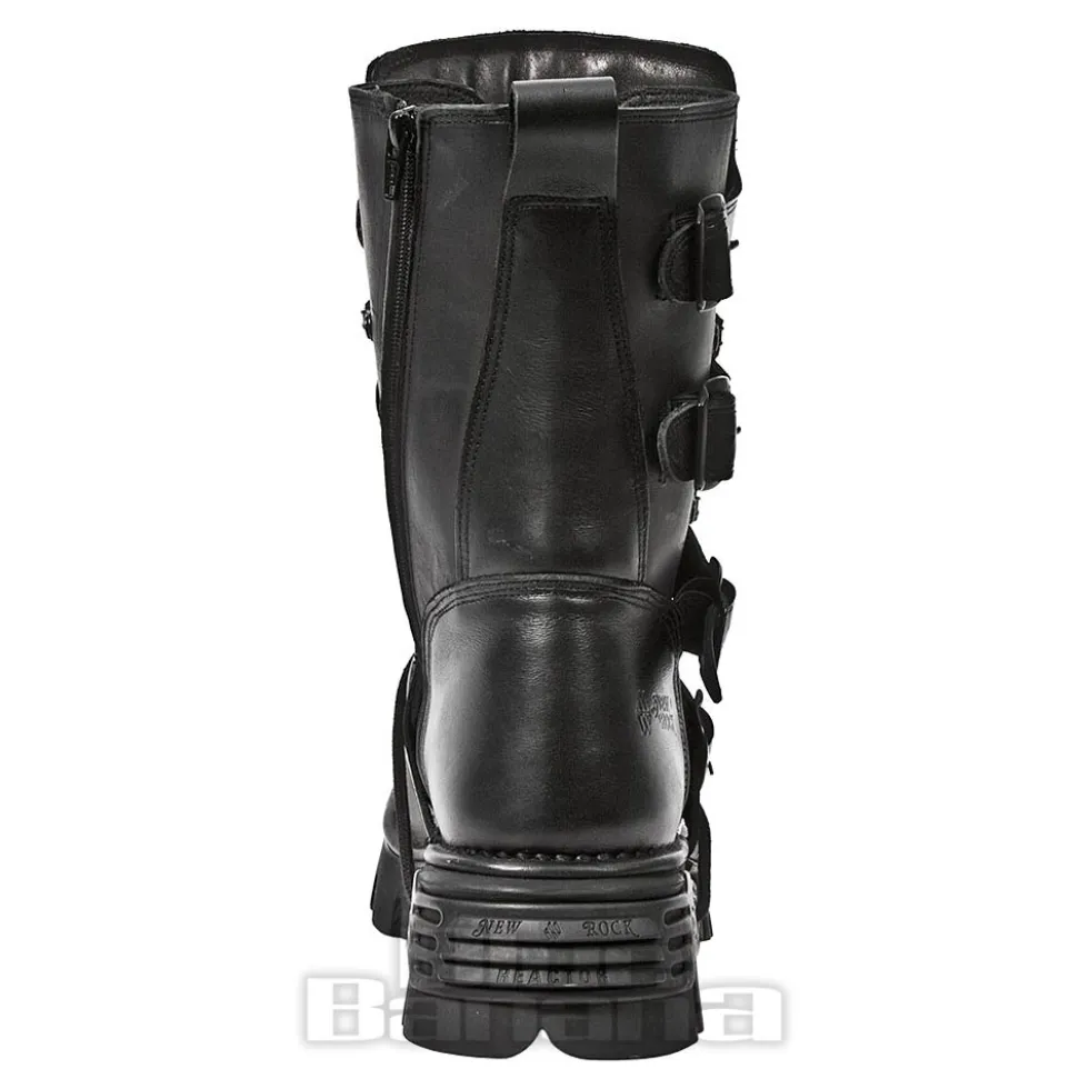 New Rock M.373-S18 Reactor Calf Boots (Black)