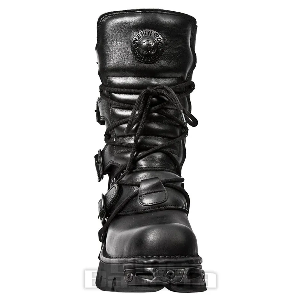 New Rock M.373-S18 Reactor Calf Boots (Black)