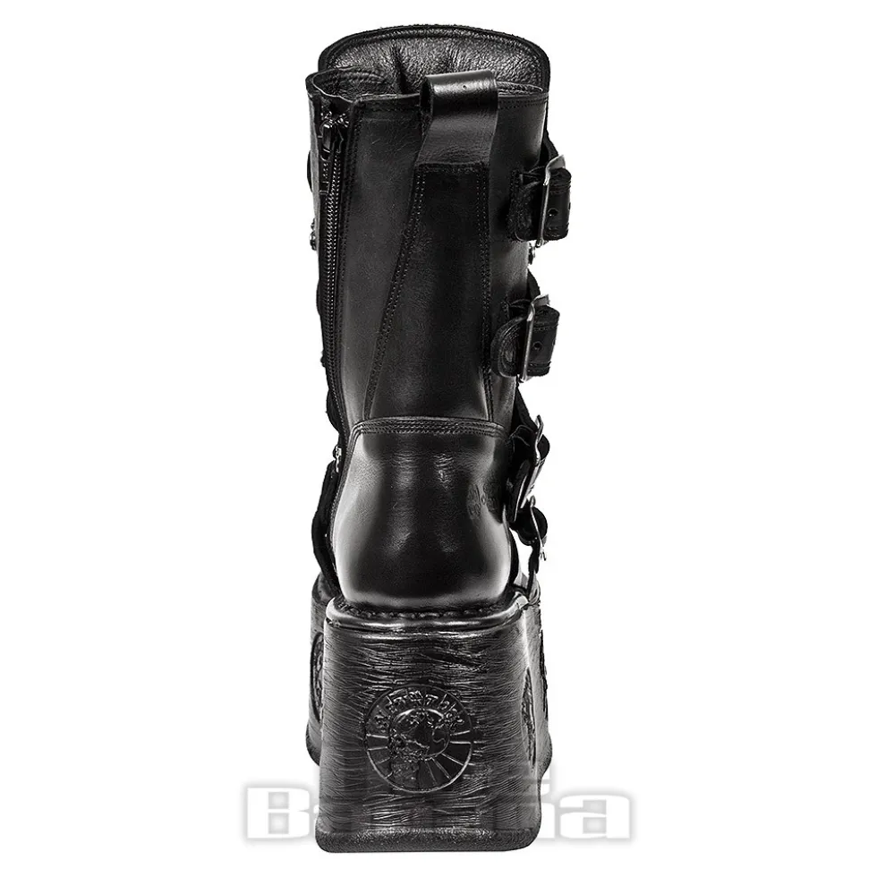 New Rock M.1473-S3 Space Platform Boots (Black)