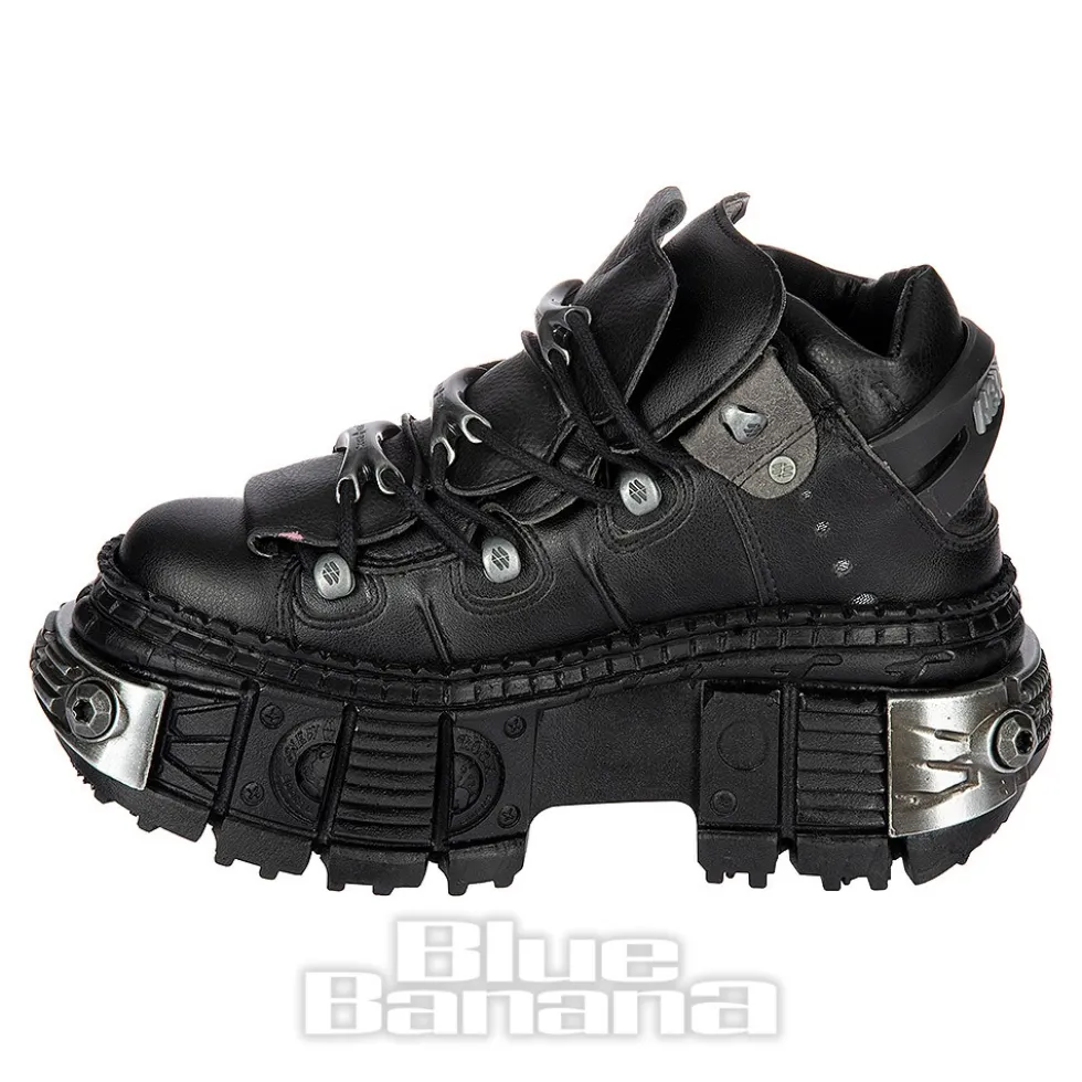 New Rock M-WALL106-V17 Vegan Shoes (Black)