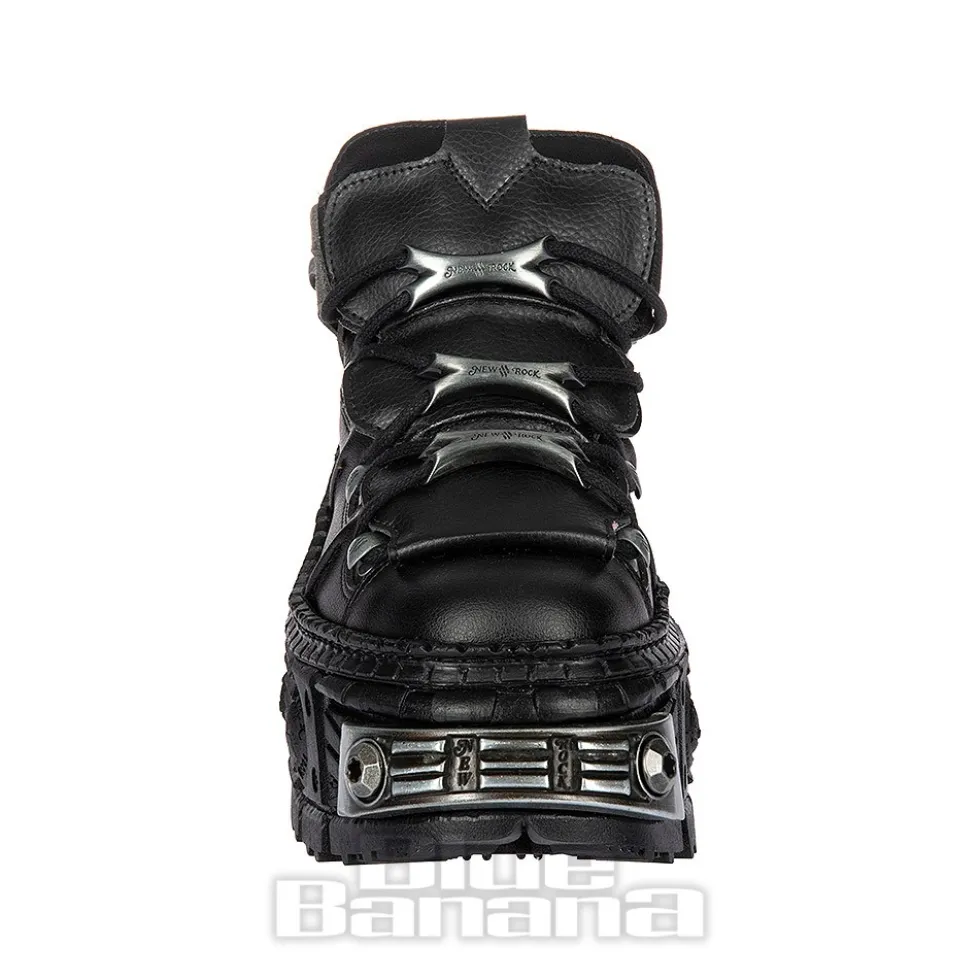 New Rock M-WALL106-V17 Vegan Shoes (Black)