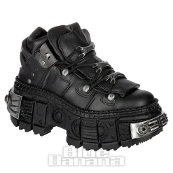 New Rock M-WALL106-V17 Vegan Shoes (Black)
