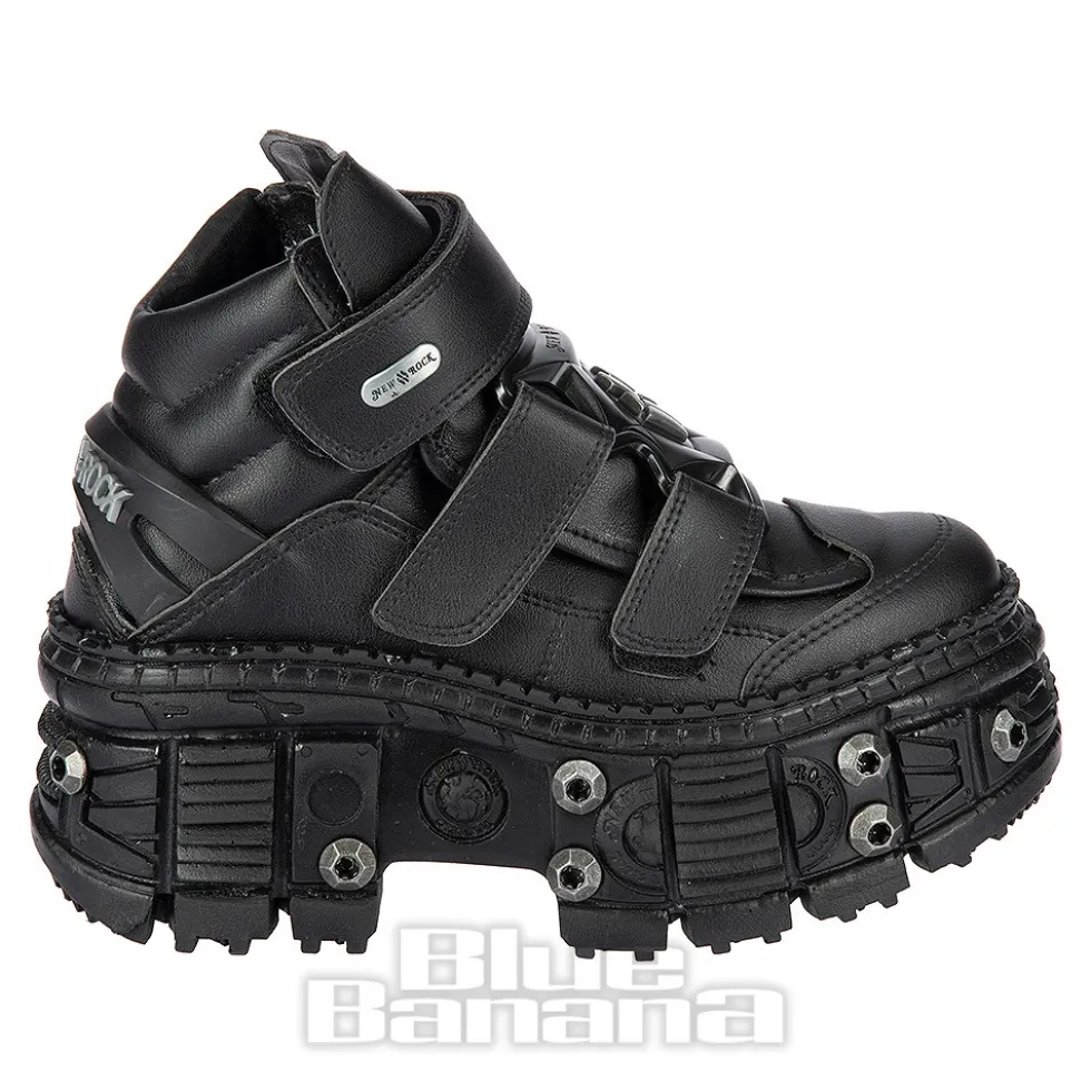 New Rock M.WALL285-V10 Vegan Shoes (Black)