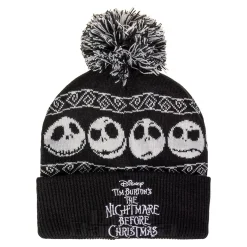 Nightmare Before Christmas Jack Skellington Knitted Hat (Black)