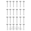 Nose Stud Star 24pc Set (Crystal)