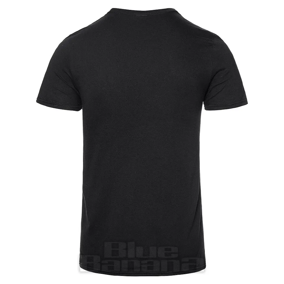 Official Black Sabbath Wavy Logo T Shirt (Black/Purple)