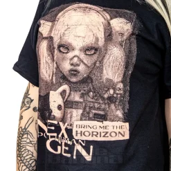 Official Bring Me The Horizon Distressed Nex Gen T-Shirt (Black)