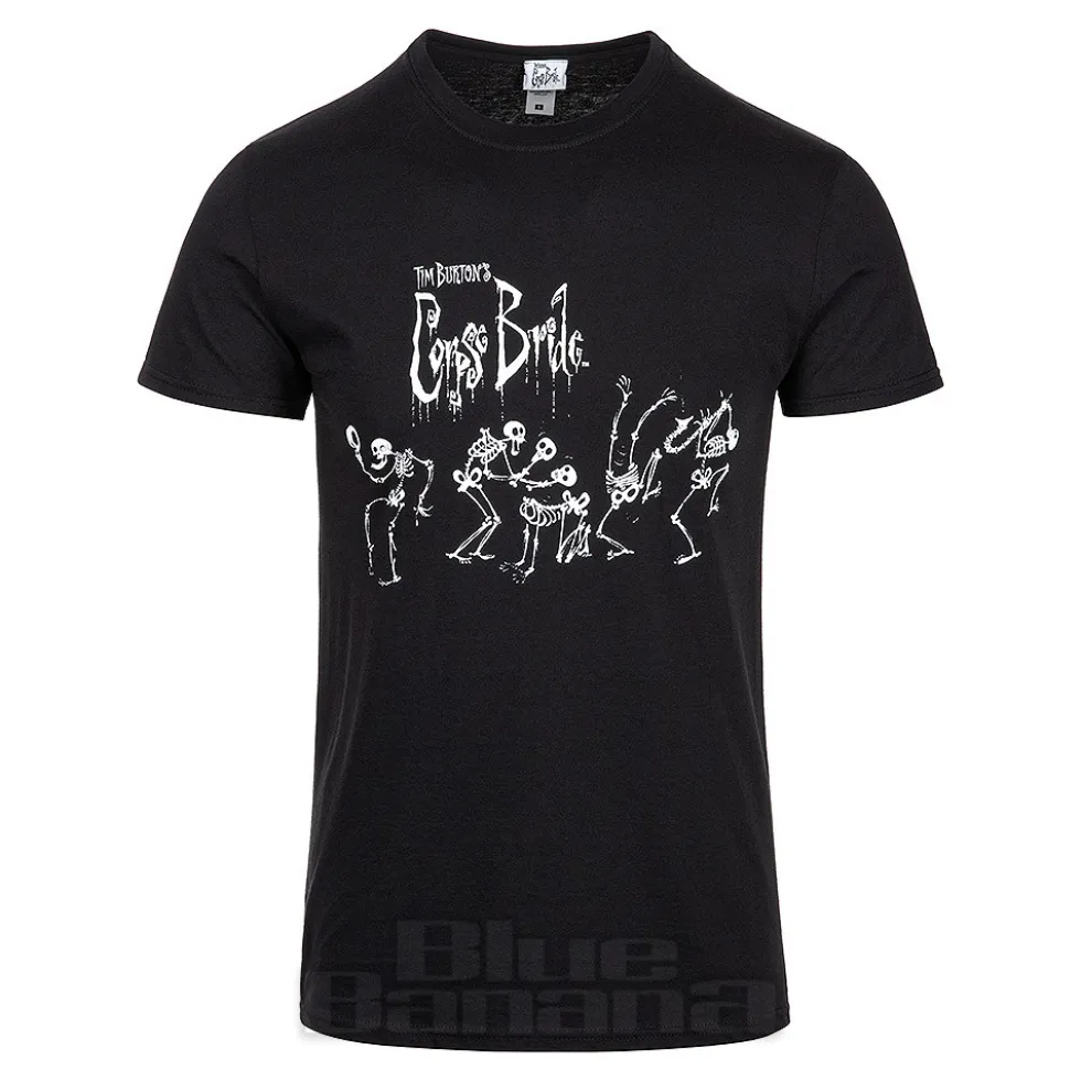 Official Corpse Bride Skeleton Band T-Shirt (Black)