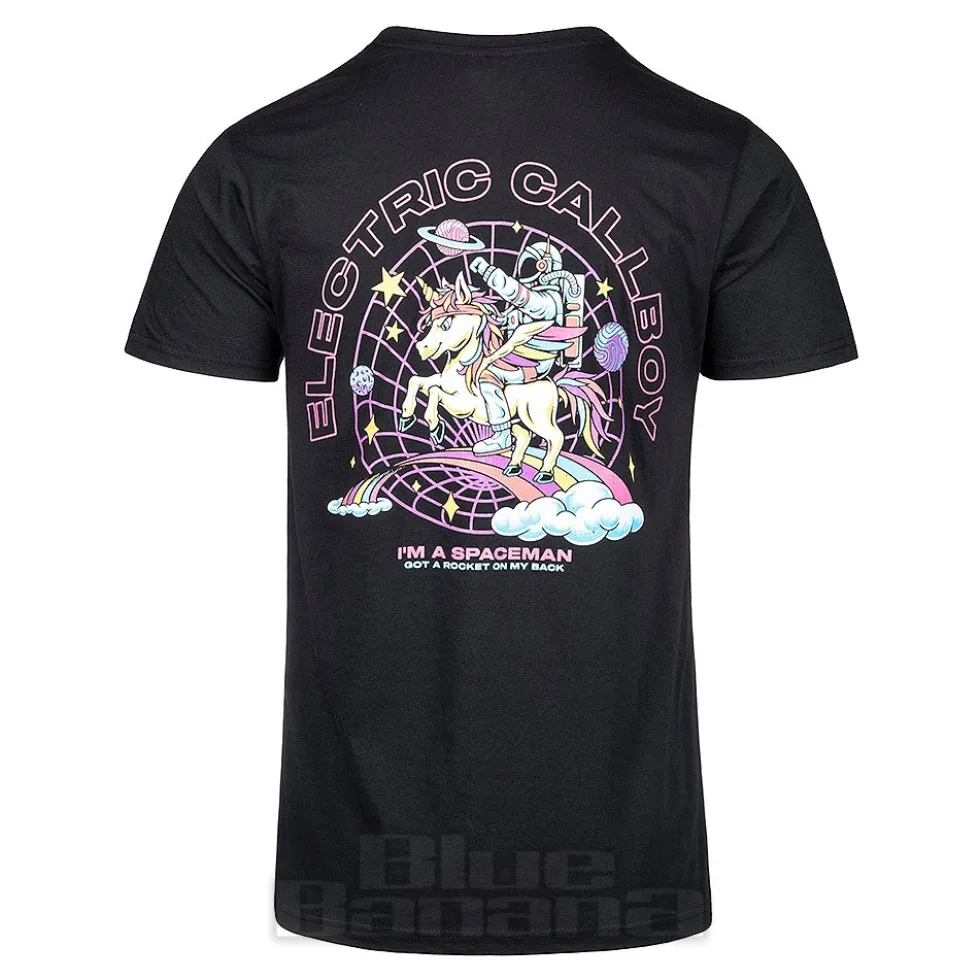 Official Electric Callboy Spaceman Unicorn T Shirt (Black)