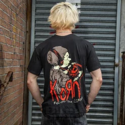 Official Korn Follow The Leader T-Shirt (Black)
