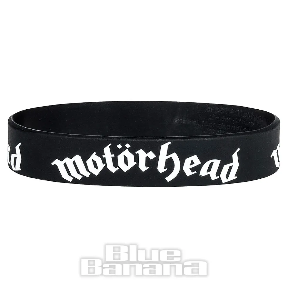 Official Motorhead Logo Gummy Wristband (Black)