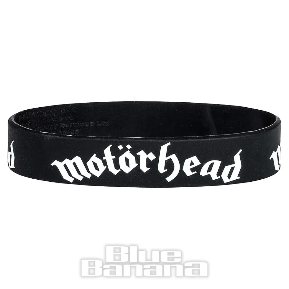 Official Motorhead Logo Gummy Wristband (Black)
