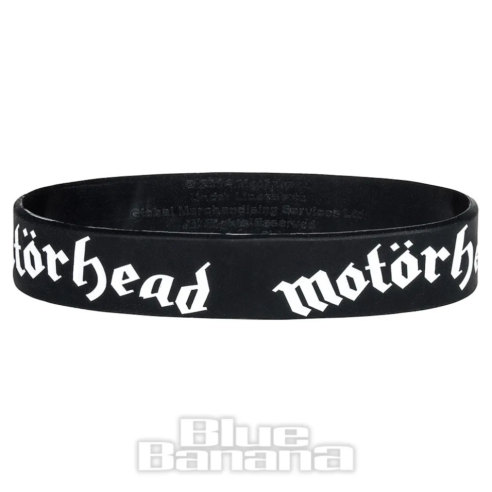 Official Motorhead Logo Gummy Wristband (Black)