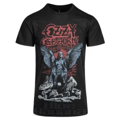 Official Ozzy Osbourne Angel Wings T Shirt (Black)