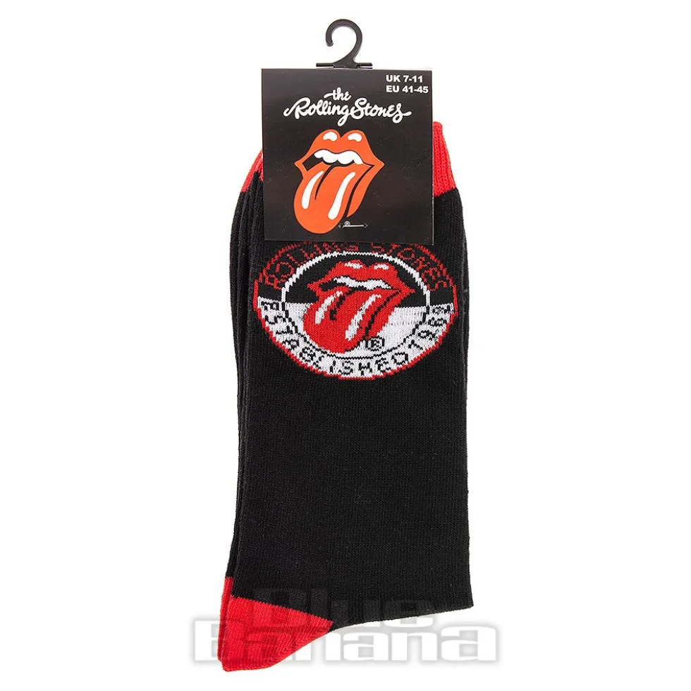 Official Rolling Stones Socks (Black/Red)