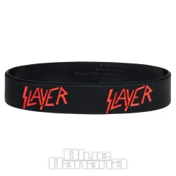 Official Slayer Logo Gummy Wristband (Black)