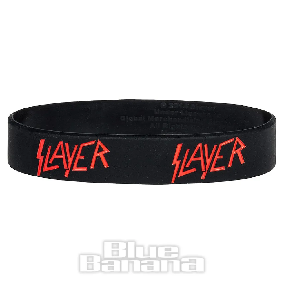 Official Slayer Logo Gummy Wristband (Black)