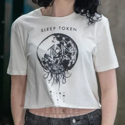 Official Sleep Token Take Me Back Crop T Shirt (White)