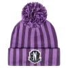 Official Wednesday Nevermore Bobble Hat (Purple)
