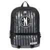 Official Wednesday Nevermore Backpack (Black/Grey)