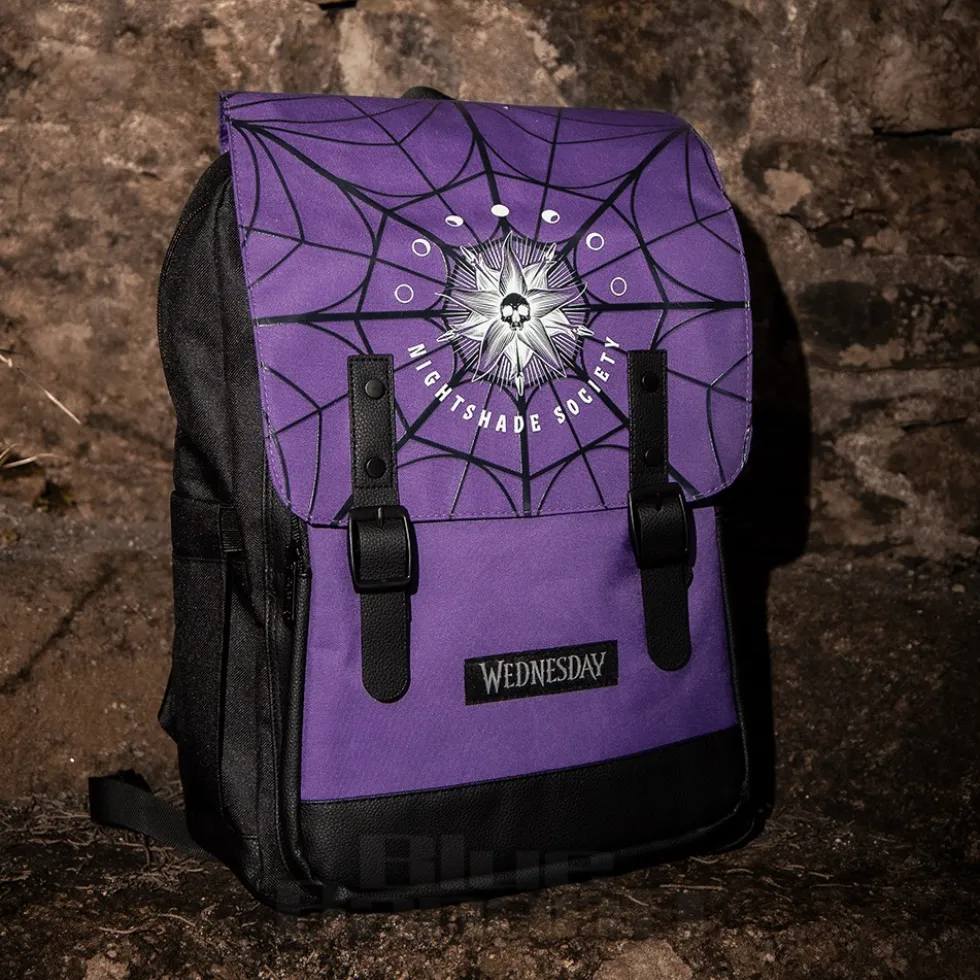 Official Wednesday Nightshade Backpack (Black/Purple)