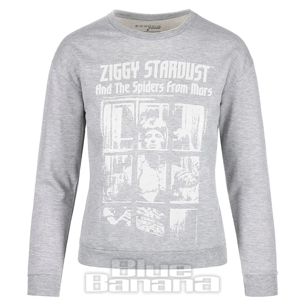 Official Ziggy Stardust Crew Neck Sweatshirt (Grey)