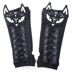 Poizen Industries Dark Kitty Arm Warmers (Black)