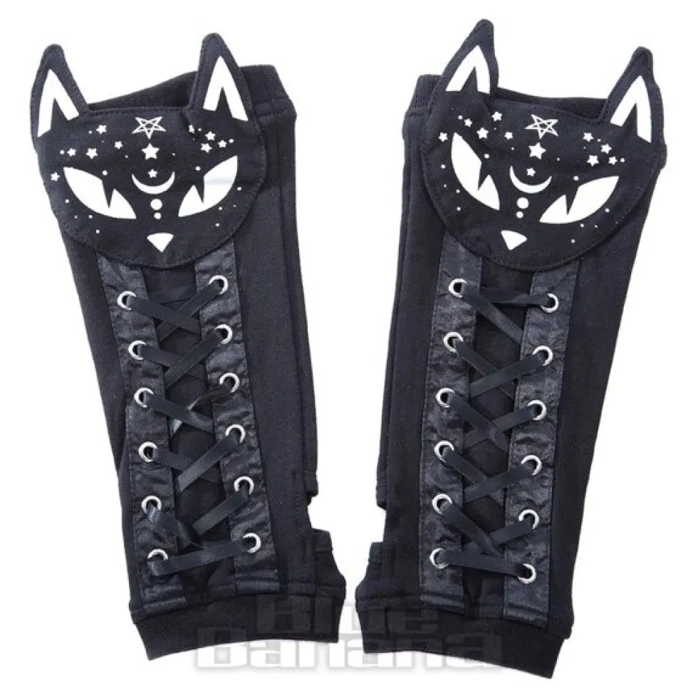 Poizen Industries Dark Kitty Arm Warmers (Black)
