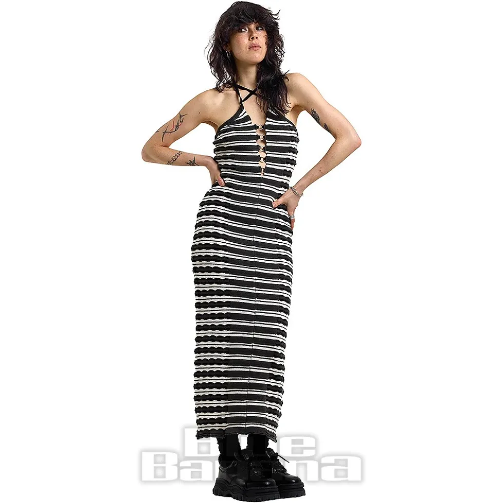 Ragged Priest Fever Dress (Charcoal)