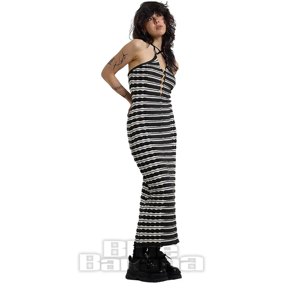 Ragged Priest Fever Dress (Charcoal)