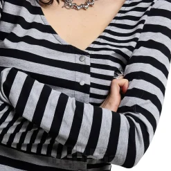 Ragged Priest Talley Top (Grey/Black)