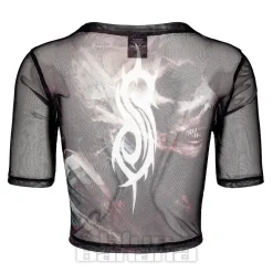 Slipknot The End Mesh Crop T-Shirt (Black)